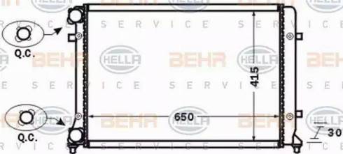 BEHR HELLA Service 8MK 376 774-021 - Radiators, Motora dzesēšanas sistēma www.autospares.lv