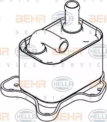 BEHR HELLA Service 8MO 376 792-791 - Eļļas radiators, Automātiskā pārnesumkārba www.autospares.lv