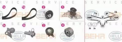 BEHR HELLA Service 8MP 376 809-881 - Water Pump & Timing Belt Set www.autospares.lv