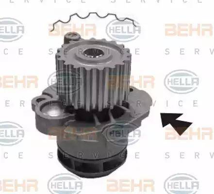 BEHR HELLA Service 8MP 376 800-554 - Ūdenssūknis www.autospares.lv