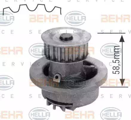 BEHR HELLA Service 8MP 376 800-004 - Ūdenssūknis www.autospares.lv