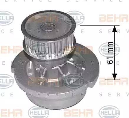 BEHR HELLA Service 8MP 376 800-074 - Water Pump www.autospares.lv