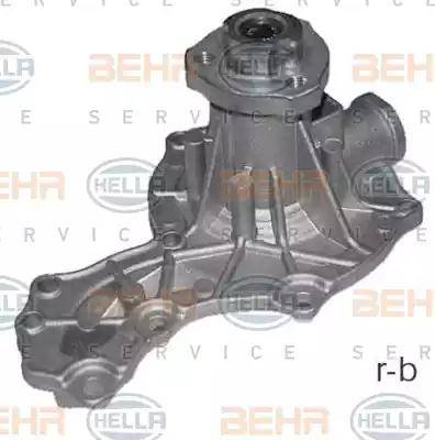 BEHR HELLA Service 8MP 376 800-184 - Водяной насос www.autospares.lv