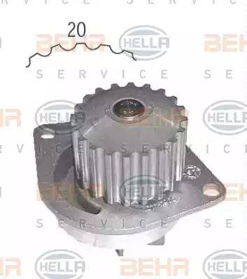 BEHR HELLA Service 8MP 376 800-754 - Water Pump www.autospares.lv