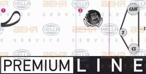 BEHR HELLA Service 8MP 376 801-821 - Ūdenssūknis + Zobsiksnas komplekts www.autospares.lv