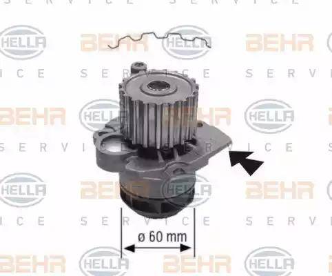 BEHR HELLA Service 8MP 376 801-394 - Ūdenssūknis www.autospares.lv