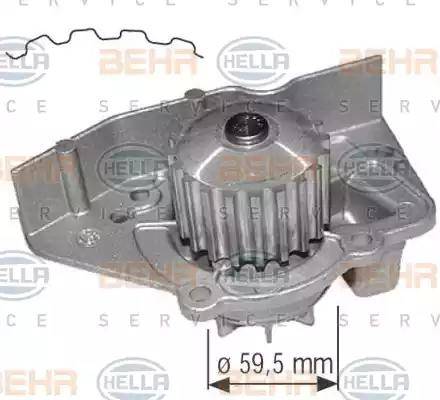 BEHR HELLA Service 8MP 376 801-364 - Ūdenssūknis www.autospares.lv