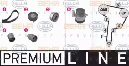 BEHR HELLA Service 8MP 376 802-881 - Water Pump & Timing Belt Set www.autospares.lv