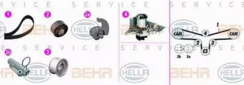 BEHR HELLA Service 8MP 376 816-841 - Water Pump & Timing Belt Set www.autospares.lv