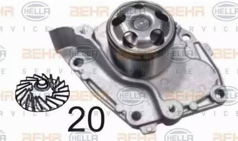 BEHR HELLA Service 8MP 376 810-404 - Ūdenssūknis www.autospares.lv