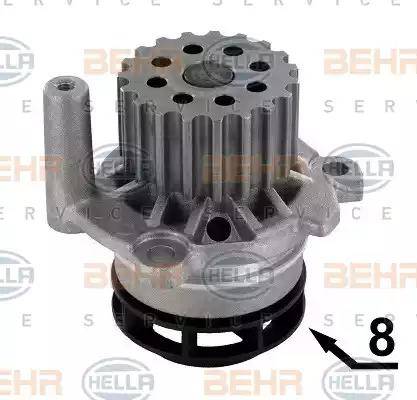 BEHR HELLA Service 8MP 376 810-474 - Ūdenssūknis www.autospares.lv