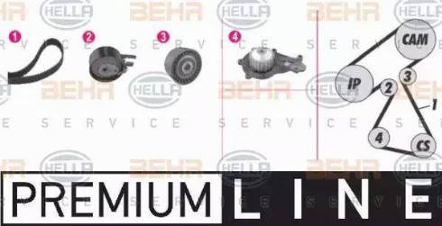 BEHR HELLA Service 8MP 376 811-861 - Water Pump & Timing Belt Set www.autospares.lv