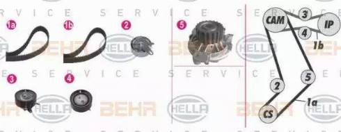 BEHR HELLA Service 8MP 376 812-801 - Water Pump & Timing Belt Set www.autospares.lv