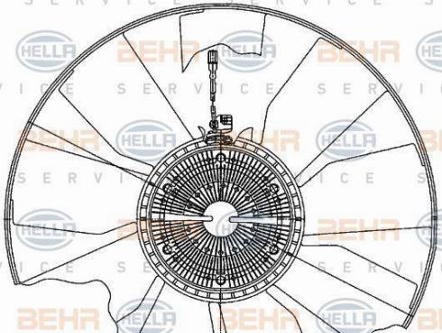 BEHR HELLA Service 8MV 376 906-721 - Ventilators, Motora dzesēšanas sistēma www.autospares.lv