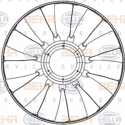 BEHR HELLA Service 8MV 376 907-241 - Ventilatora darba rats, Motora dzesēšanas sistēma www.autospares.lv