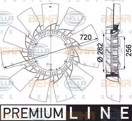 BEHR HELLA Service 8MV 376 757-491 - Ventilatora darba rats, Motora dzesēšanas sistēma www.autospares.lv