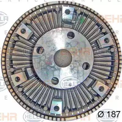 BEHR HELLA Service 8MV 376 757-701 - Sajūgs, Radiatora ventilators www.autospares.lv