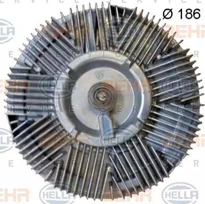 BEHR HELLA Service 8MV 376 702-051 - Sajūgs, Radiatora ventilators www.autospares.lv