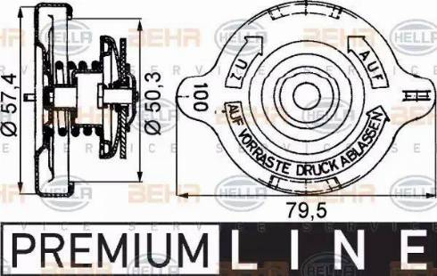 BEHR HELLA Service 8MY 376 742-181 - Vāciņš, Radiators www.autospares.lv