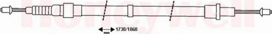 BENDIX 432839 B - Trose, Stāvbremžu sistēma www.autospares.lv