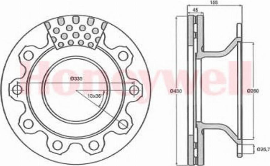 BENDIX 569020B - Bremžu diski autospares.lv