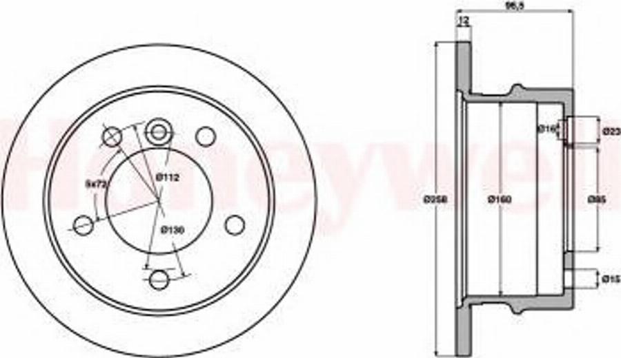 BENDIX 569120 B - Bremžu diski www.autospares.lv