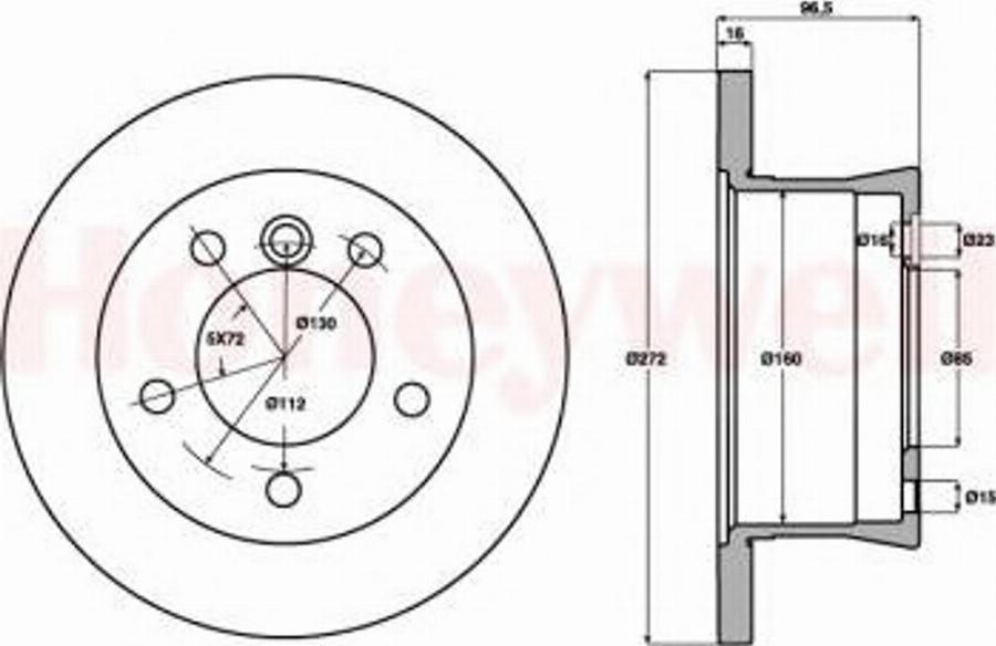 BENDIX 569121 B - Bremžu diski www.autospares.lv