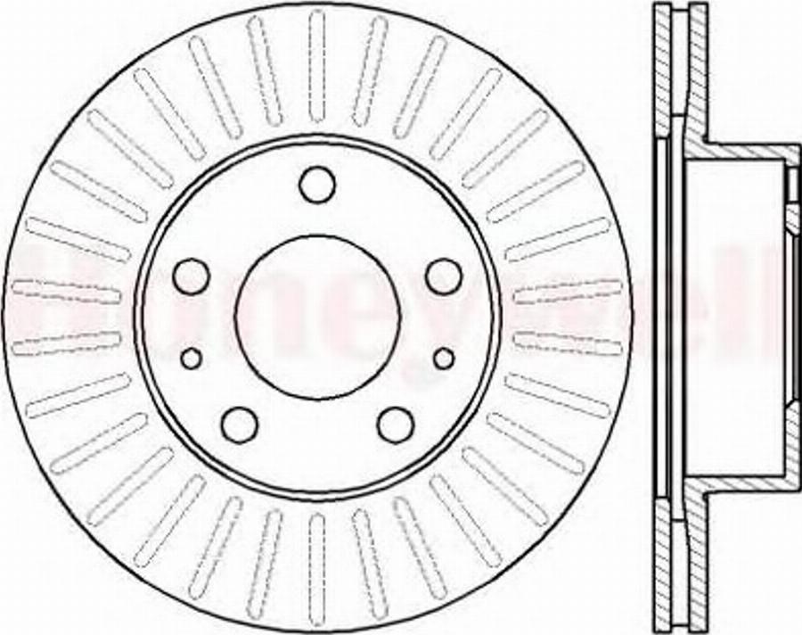 BENDIX 561984 B - Brake Disc www.autospares.lv