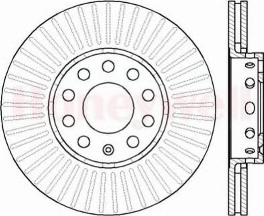 BENDIX 561548 B - Brake Disc www.autospares.lv