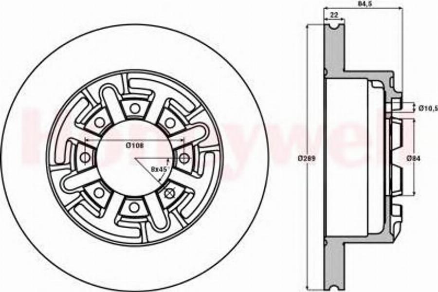 BENDIX 562469B - Bremžu diski www.autospares.lv