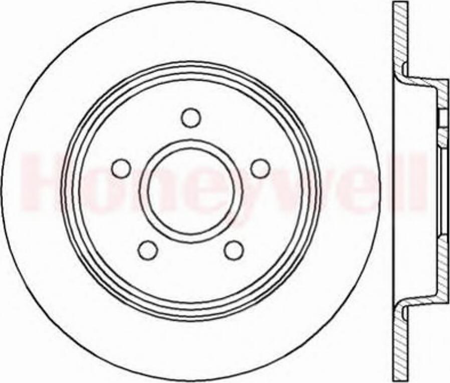 BENDIX 562411B - Brake Disc www.autospares.lv