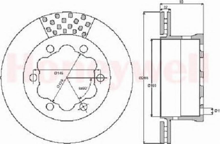 BENDIX 562475B - Bremžu diski www.autospares.lv