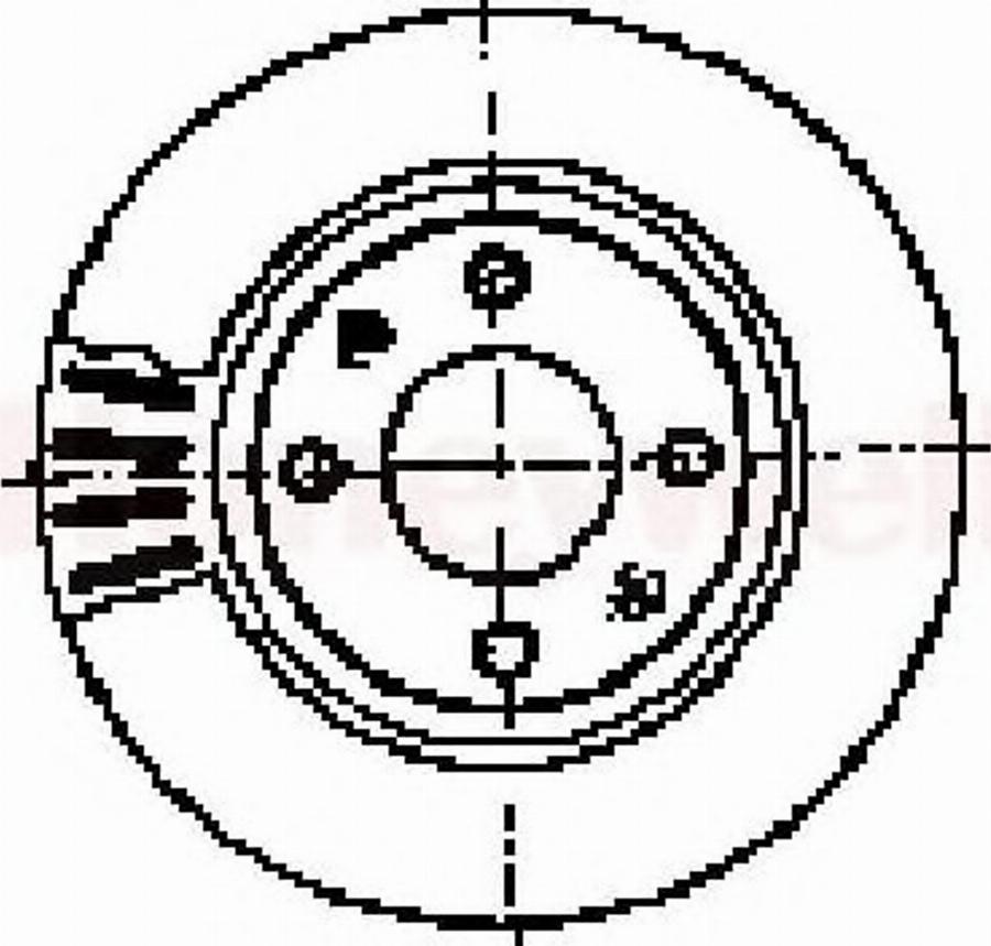 BENDIX 562045 B - Тормозной диск www.autospares.lv