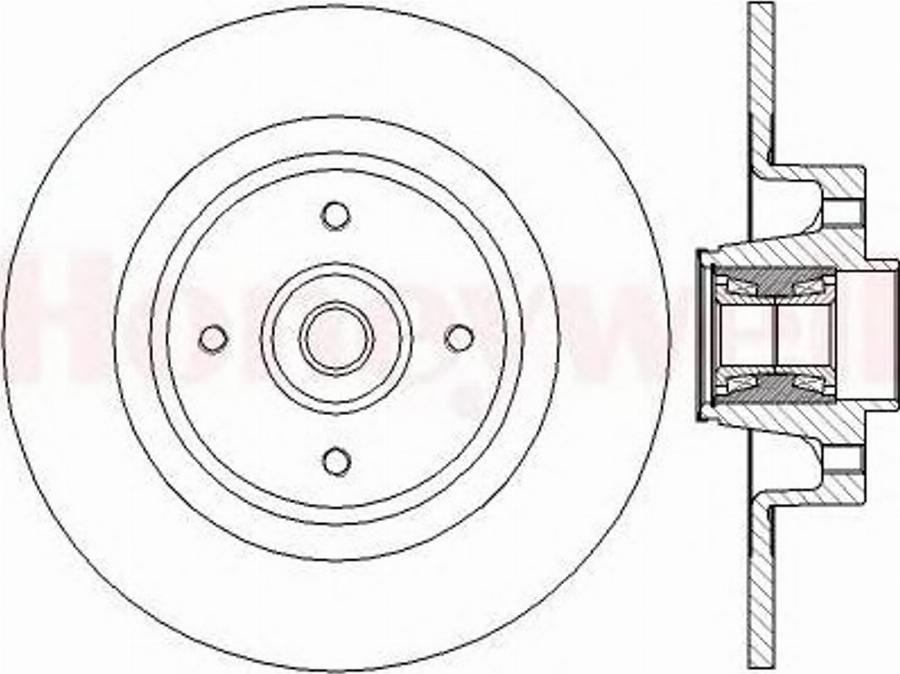 BENDIX 562379B - Brake Disc www.autospares.lv