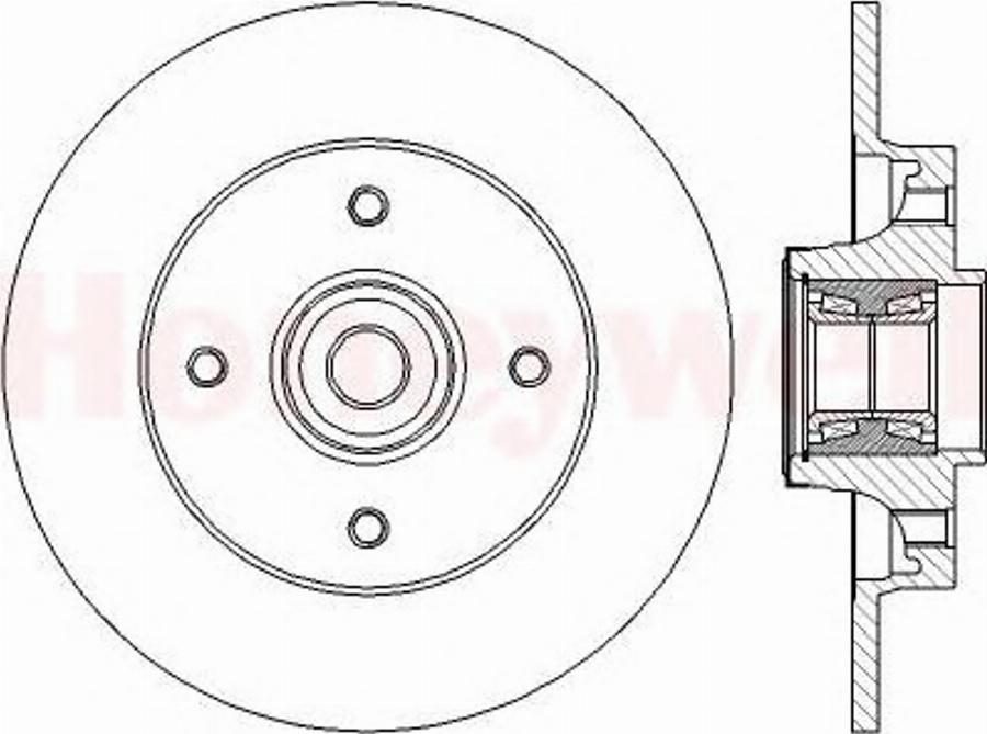 BENDIX 562374B - Тормозной диск www.autospares.lv