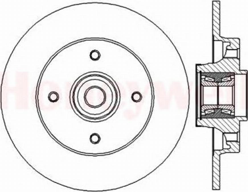 BENDIX 562373B - Bremžu diski www.autospares.lv