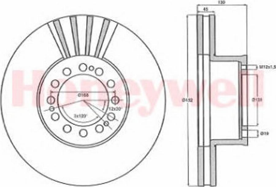 BENDIX 567408B - Bremžu diski www.autospares.lv