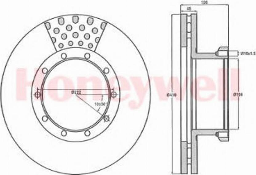 BENDIX 567108B - Brake Disc www.autospares.lv