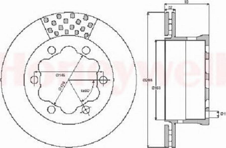 BENDIX 567810 B - Bremžu diski www.autospares.lv