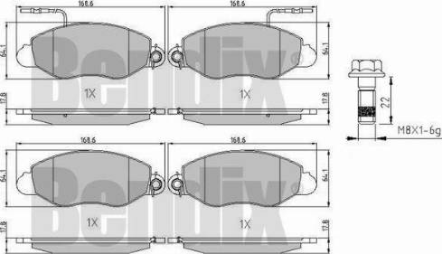 BENDIX 510903 - Bremžu uzliku kompl., Disku bremzes autospares.lv