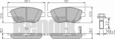 BENDIX 510485 - Bremžu uzliku kompl., Disku bremzes autospares.lv