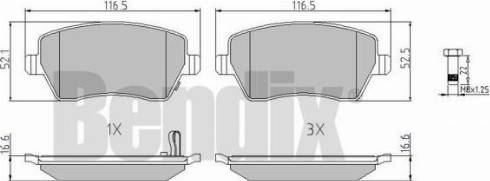 BENDIX 510503 - Тормозные колодки, дисковые, комплект www.autospares.lv