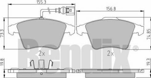 BENDIX 510602 - Bremžu uzliku kompl., Disku bremzes autospares.lv