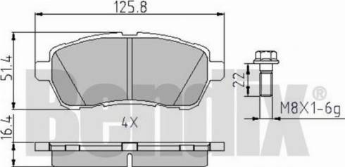 BENDIX 510630 - Bremžu uzliku kompl., Disku bremzes www.autospares.lv