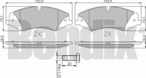 BENDIX 510001 - Bremžu uzliku kompl., Disku bremzes www.autospares.lv