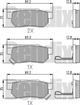 BENDIX 510084 - Bremžu uzliku kompl., Disku bremzes autospares.lv