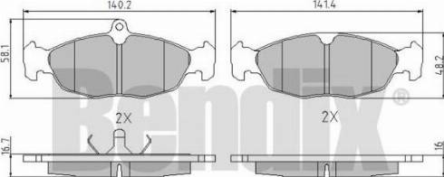 BENDIX 510118 - Brake Pad Set, disc brake www.autospares.lv