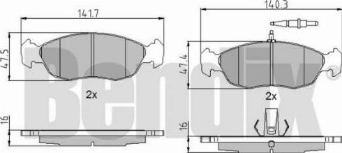 BENDIX 510133 - Bremžu uzliku kompl., Disku bremzes www.autospares.lv