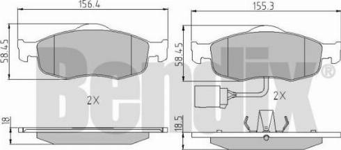 BENDIX 510170 - Bremžu uzliku kompl., Disku bremzes www.autospares.lv