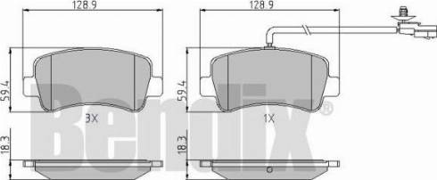 BENDIX 510866 - Bremžu uzliku kompl., Disku bremzes autospares.lv